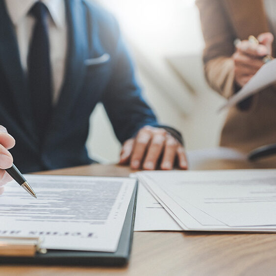 lawyer lawsuit notary consultation or discussing negotiation legal case with document contract women entrepreneurs in the office.